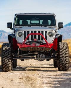 Artec Industries Jeep Axle Trusses & Fabrication Parts | 1350 Of - Artec Bare Steel Nighthawk Mid-tube Stinger Front Bumper with Aluminum Skid for JK, JL, & JT - Bare Steel - JJ8030 - Image 9