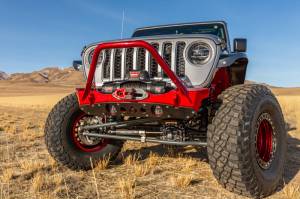 Artec Industries Jeep Axle Trusses & Fabrication Parts | 1350 Of - Artec Bare Steel Nighthawk Mid-tube Stinger Front Bumper with Aluminum Skid for JK, JL, & JT - Bare Steel - JJ8030 - Image 11