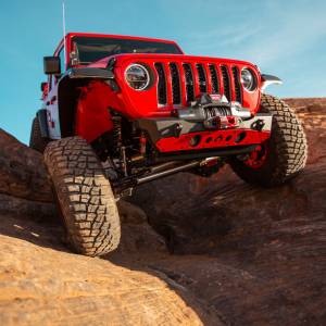 Artec Industries Jeep Axle Trusses & Fabrication Parts | 1350 Of - Artec Powdercoat Nighthawk Front Bumper with Aluminum Skid for JK, JL, & JT - Black Powdercoat - JJ8015 - Image 4