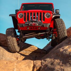 Artec Industries Jeep Axle Trusses & Fabrication Parts | 1350 Of - Artec Bare Steel Nighthawk Front Bumper with Aluminum Skid for JK, JL, & JT - Bare Steel - JJ8000 - Image 4
