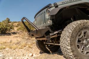 Artec Industries Jeep Axle Trusses & Fabrication Parts | 1350 Of - Artec Jeep JL,JT,JK Sentinel Front Bumper with Hoop - Black Powder Coat - JJ9011 - Image 7