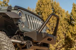 Artec Industries Jeep Axle Trusses & Fabrication Parts | 1350 Of - Artec Jeep JL,JT,JK Sentinel Front Bumper with Hoop - Black Powder Coat - JJ9011 - Image 5