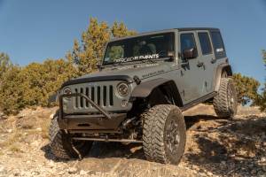 Artec Industries Jeep Axle Trusses & Fabrication Parts | 1350 Of - Artec Jeep JL,JT,JK Sentinel Front Bumper with Hoop - Black Powder Coat - JJ9011 - Image 6