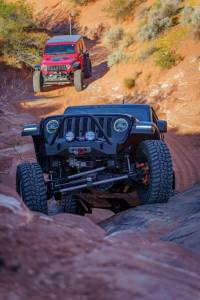 Artec Industries Jeep Axle Trusses & Fabrication Parts | 1350 Of - Artec Jeep JL,JT,JK Sentinel Front Bumper with Hoop - Black Powder Coat - JJ9011 - Image 10