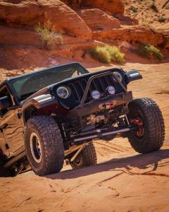 Artec Industries Jeep Axle Trusses & Fabrication Parts | 1350 Of - Artec Jeep JL,JT,JK Sentinel Front Bumper with Hoop - Black Powder Coat - JJ9011 - Image 9