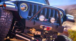Artec Industries Jeep Axle Trusses & Fabrication Parts | 1350 Of - Artec Jeep JL,JT,JK Sentinel Front Bumper with Hoop - Black Powder Coat - JJ9011 - Image 12