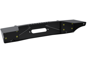 Artec Industries Jeep Axle Trusses & Fabrication Parts | 1350 Of - Artec Jeep JL,JT,JK Sentinel Front Bumper - Black Powder Coat - JJ9010 - Image 8