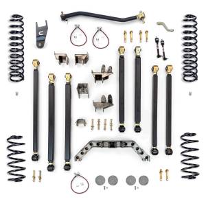Clayton Off Road Suspension & Lift Kits | 1350 Offroad - Clayton Jeep Wrangler 4.0-in Pro Series 3 Link Long Arm Lift Kit 1997-2006 TJ - COR-3605012 - Image 1