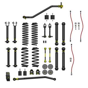 Clayton Off Road Suspension & Lift Kits | 1350 Offroad - Clayton Jeep Wrangler 4.0-in Overland Plus Short Arm Lift Kit 1997-2006 TJ/LJ - COR-3005040 - Image 11