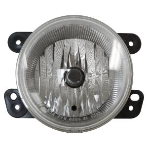 Crown Automotive Jeep Replacement Parts | 1350 Offroad - Crown Fog Light, Black - 4805856AA - Image 1