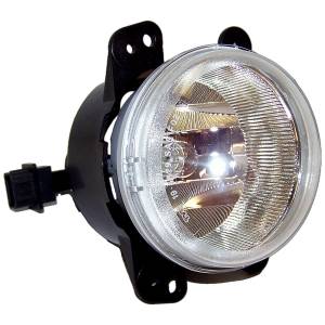 Crown Automotive Jeep Replacement Parts | 1350 Offroad - Crown Fog Light, Black/Clear - 5182026AA - Image 4