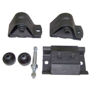 Crown Automotive Jeep Replacement Parts | 1350 Offroad - Crown Engine Mount Kit, 1 Transmission Mount, 2 Insulators, 1 stud - 52000074K - Image 1