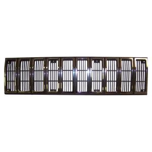 Crown Automotive Jeep Replacement Parts | 1350 Offroad - Crown Grille, Front, Black Chrome - 55002229 - Image 1