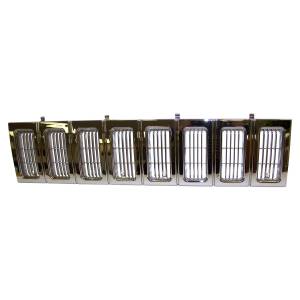 Crown Automotive Jeep Replacement Parts | 1350 Offroad - Crown Grille, Front, Chrome - 55054890 - Image 1