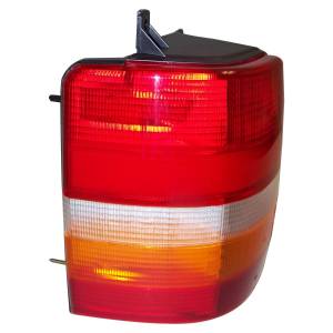 Crown Automotive Jeep Replacement Parts | 1350 Offroad - Crown Tail Light Assembly, Left, with 4 Large Bulbs, No Side Holes - 55155117 - Image 1