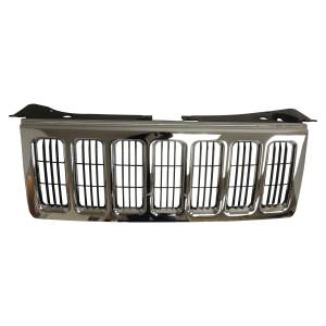 Crown Automotive Jeep Replacement Parts | 1350 Offroad - Crown Grille, Front, Chrome - 55156975AD - Image 1