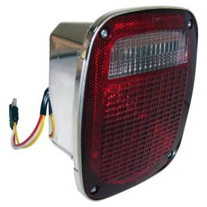 Crown Automotive Jeep Replacement Parts | 1350 Offroad - Crown Tail Light Assembly, Right, Chrome, with Side Marker - 5758254C - Image 1