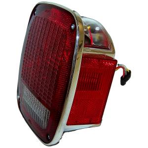 Crown Automotive Jeep Replacement Parts | 1350 Offroad - Crown Tail Light Assembly, Left, Chrome, with Side Marker - 5758255C - Image 2