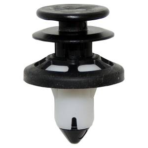 Crown Automotive Jeep Replacement Parts | 1350 Offroad - Crown Door Trim Panel Push Pin, White & Black, Plastic - 6510359AA - Image 2