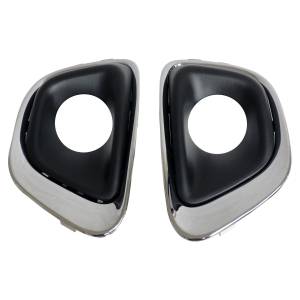 Crown Automotive Jeep Replacement Parts | 1350 Offroad - Crown Fog Light Bezel Set, Front, Chrome - 68213204K - Image 2