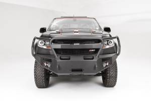 Fab Fours Bumpers & Off-Road Armor | 1350 Offroad - Fab Fours Premium Winch Front Bumper, Bare Steel, with Full Grill Guard - CC15-H3350-B - Image 4