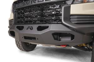 Fab Fours Bumpers & Off-Road Armor | 1350 Offroad - Fab Fours Winch Mount, No Guard, Black Powder Coat, 85 lbs. Weight, 14-in Height, 55-in Width - CC21-N5151-1 - Image 1