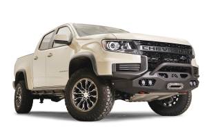 Fab Fours Bumpers & Off-Road Armor | 1350 Offroad - Fab Fours Winch Mount, with Pre-Runner Guard, Bare Steel, 95 lbs. Weight, 14-in Height, 55-in Width - CC21-N5152-B - Image 2