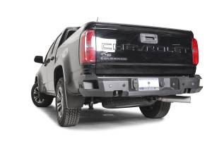 Fab Fours Bumpers & Off-Road Armor | 1350 Offroad - Fab Fours Premium Rear Sensor Bumper, 3/4-in D-Ring, Bare Steel, 95 lbs. Weight, 10.25-in Height - CC21-W3351-B - Image 2