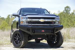 Fab Fours Bumpers & Off-Road Armor | 1350 Offroad - Fab Fours Black Steel Front Ranch Bumper, Black Powder Coat, without Full Grill Guard - CH05-S1361-1 - Image 4