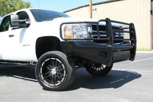 Fab Fours Bumpers & Off-Road Armor | 1350 Offroad - Fab Fours Black Steel Front Ranch Bumper, Black Powder Coat, with Full Grill Guard - CH08-S2060-1 - Image 2