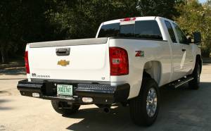 Fab Fours Bumpers & Off-Road Armor | 1350 Offroad - Fab Fours Black Steel Ranch Rear Bumper, Black Powder Coat - CH08-T1450-1 - Image 1