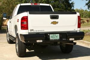 Fab Fours Bumpers & Off-Road Armor | 1350 Offroad - Fab Fours Black Steel Ranch Rear Bumper, Black Powder Coat - CH08-T1450-1 - Image 4
