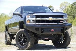 Fab Fours Bumpers & Off-Road Armor | 1350 Offroad - Fab Fours Black Steel Front Ranch Bumper, Black Powder Coat, without Full Grill Guard - CH11-S2761-1 - Image 3