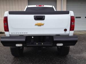 Fab Fours Bumpers & Off-Road Armor | 1350 Offroad - Fab Fours Black Steel Ranch Rear Bumper, Black Powder Coat - CH11-T2150-1 - Image 3