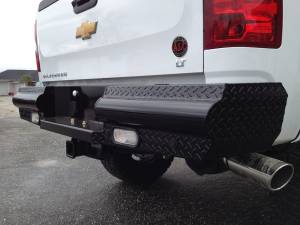 Fab Fours Bumpers & Off-Road Armor | 1350 Offroad - Fab Fours Black Steel Ranch Rear Bumper, Black Powder Coat - CH11-T2150-1 - Image 4