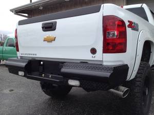 Fab Fours Bumpers & Off-Road Armor | 1350 Offroad - Fab Fours Black Steel Ranch Rear Bumper, Black Powder Coat - CH11-T2150-1 - Image 2