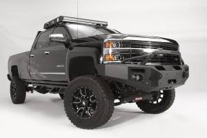Fab Fours Bumpers & Off-Road Armor | 1350 Offroad - Fab Fours Premium Winch Front Bumper, Black Powder Coat, with Pre-Runner Grill Guard, with Sensors - CH14-C3052-1 - Image 3