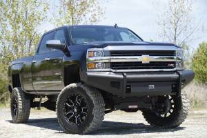 Fab Fours Bumpers & Off-Road Armor | 1350 Offroad - Fab Fours Elite Front Ranch Bumper, Black Powder Coat, without Grill Guard, with Tow Hooks - CH14-Q3061-1 - Image 2