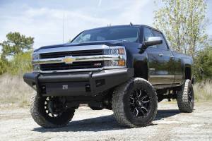 Fab Fours Bumpers & Off-Road Armor | 1350 Offroad - Fab Fours Elite Front Ranch Bumper, Black Powder Coat, without Grill Guard, with Tow Hooks - CH14-Q3061-1 - Image 4
