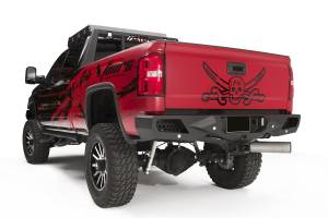 Fab Fours Bumpers & Off-Road Armor | 1350 Offroad - Fab Fours Vengeance Rear Bumper, Black Powder Coat, with Sensors - CH15-E3051-1 - Image 2