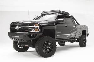 Fab Fours Bumpers & Off-Road Armor | 1350 Offroad - Fab Fours Vengeance Front Bumper, Black Powder Coat, Sensor Bumper, No Guard - CH15-V3051-1 - Image 2