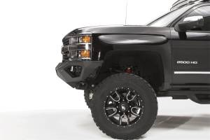 Fab Fours Bumpers & Off-Road Armor | 1350 Offroad - Fab Fours Vengeance Front Bumper, Black Powder Coat, Sensor Bumper, No Guard - CH15-V3051-1 - Image 4