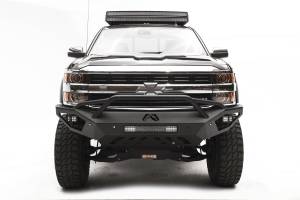 Fab Fours Bumpers & Off-Road Armor | 1350 Offroad - Fab Fours Vengeance Front Bumper, Bare Steel, Sensor Bumper, Pre-Runner Guard - CH15-V3052-B - Image 2