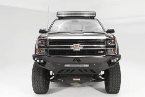 Fab Fours Bumpers & Off-Road Armor | 1350 Offroad - Fab Fours Vengeance Front Bumper, Bare Steel, Sensor Bumper, No Guard - CH15-V3051-B - Image 6