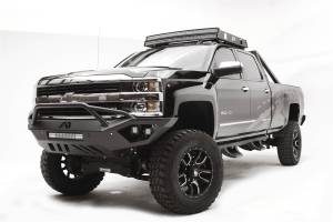Fab Fours Bumpers & Off-Road Armor | 1350 Offroad - Fab Fours Vengeance Front Bumper, Black Powder Coat, Sensor Bumper, Pre-Runner Guard - CH15-V3052-1 - Image 1