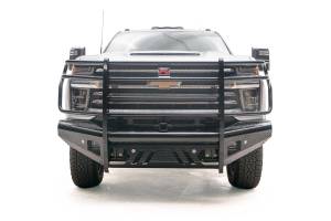Fab Fours Bumpers & Off-Road Armor | 1350 Offroad - Fab Fours Black Steel Front Ranch Bumper, with Full Guard & Tow Hooks - CH20-S4960-1 - Image 1