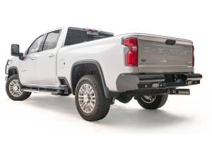 Fab Fours Bumpers & Off-Road Armor | 1350 Offroad - Fab Fours Black Steel Ranch Rear Bumper, with Steel Tread Plate - CH20-T4950-1 - Image 2