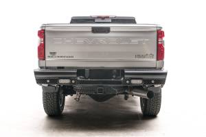 Fab Fours Bumpers & Off-Road Armor | 1350 Offroad - Fab Fours Black Steel Ranch Rear Bumper, with Steel Tread Plate - CH20-T4950-1 - Image 1