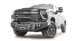 Fab Fours Bumpers & Off-Road Armor | 1350 Offroad - Fab Fours Premium Winch Front Bumper, Black Powder Coat, with Pre-Runner Guard - CH24-A6152-1 - Image 1