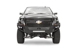 Fab Fours Bumpers & Off-Road Armor | 1350 Offroad - Fab Fours Vengeance Front Bumper, Black Powder Coat, with No Guard, with Sensors - CS15-D3551-1 - Image 1